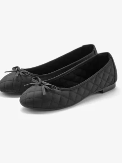 Ballerines classiques à la coupe arrondie avec nœuds