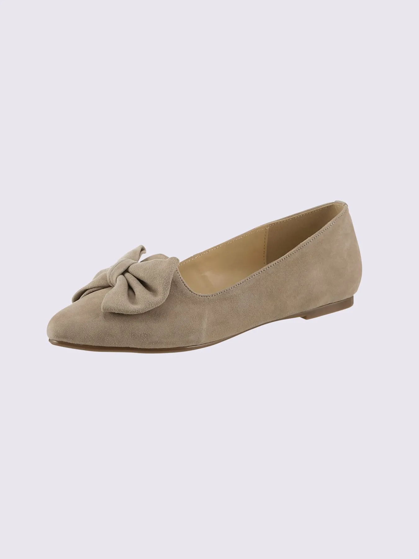 Ballerines cuir velours de chèvre