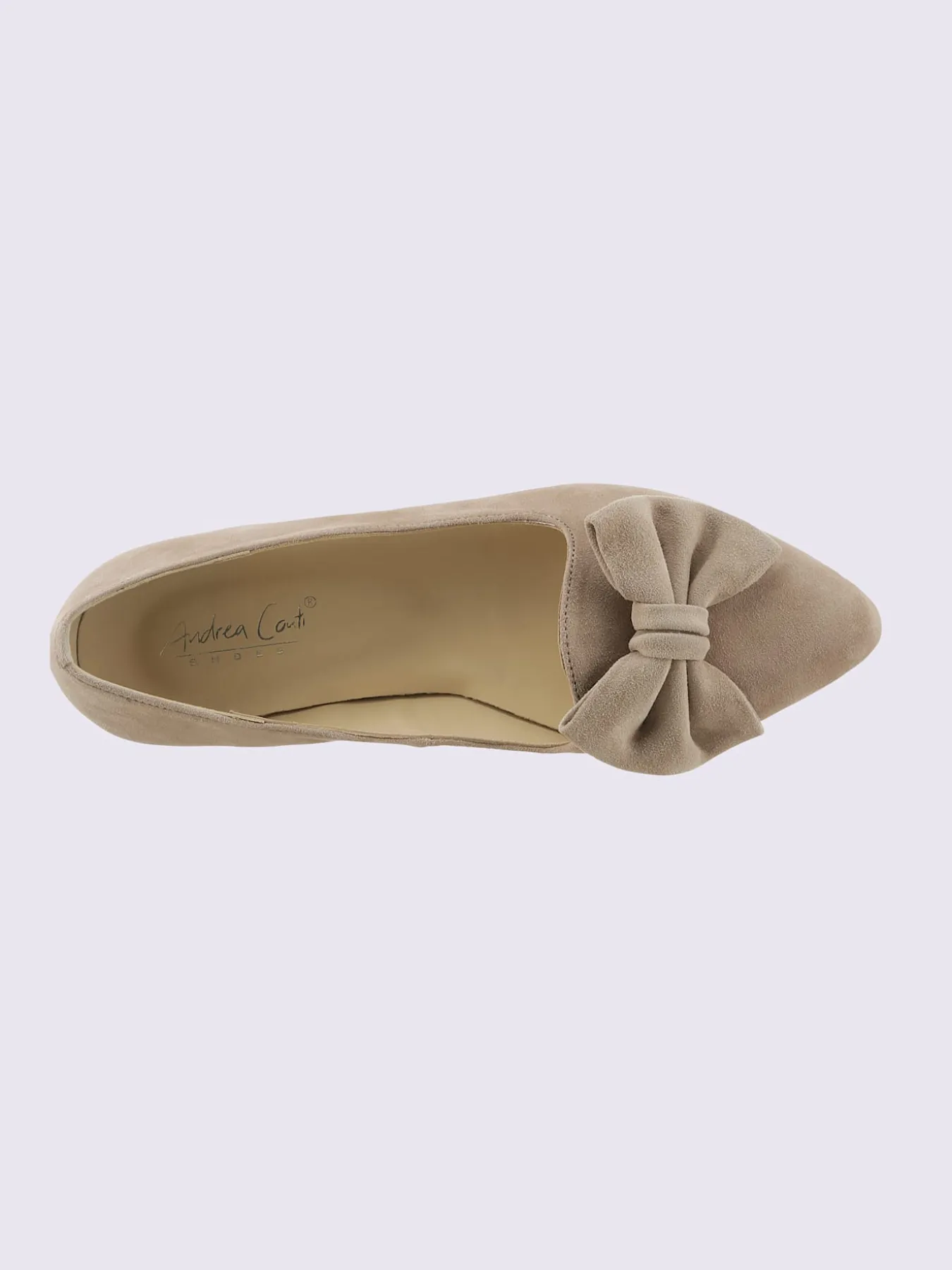 Ballerines cuir velours de chèvre