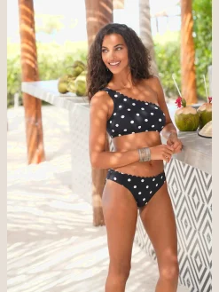 Bas de maillot de bain design tendance avec bordure cocotte