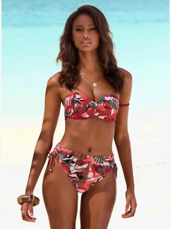 Bas de maillot de bain imprimé tropical