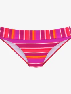 Bas de maillot de bain imprimé rayé estival