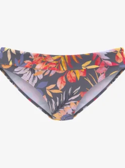 Bas de maillot de bain imprimé, effet de couleur différent pour chaque pièce