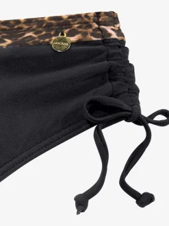 Bas de maillot de bain imprimé léopard tendance à la ceinture