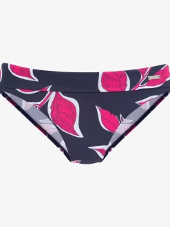 Bas de maillot de bain imprimé, effet de couleur différent pour chaque pièce