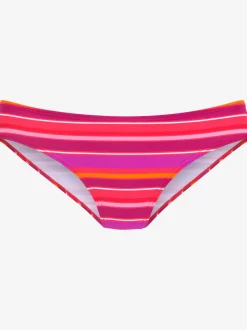 Bas de maillot de bain imprimé rayé estival