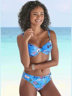 Bas de maillot de bain imprimé floral moderne