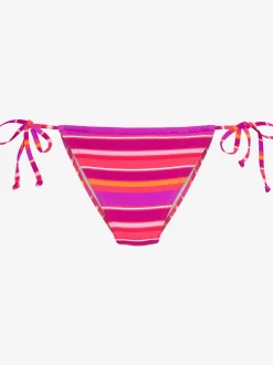 Bas de maillot de bain imprimé rayé estival