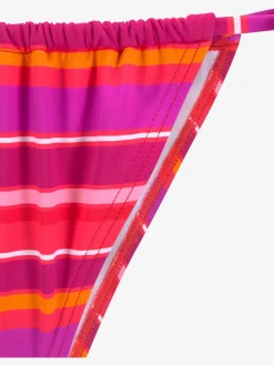 Bas de maillot de bain imprimé rayé estival