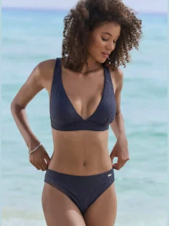 Bas de maillot de bain qualité structurée florale