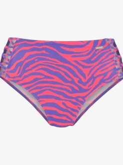 Bas de maillot de bain taille haute design animal tendance