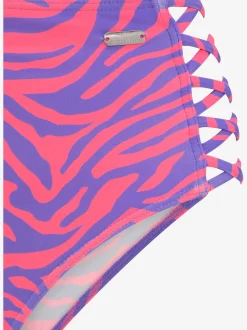 Bas de maillot de bain taille haute design animal tendance