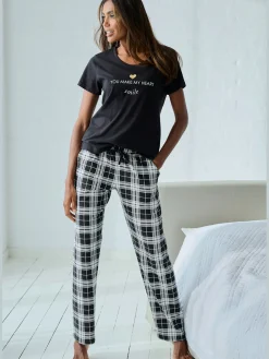 Bas de pyjama pantalon de nuit à motifs