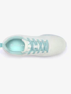 Baskets chaussures en textile, chaussures en tissu avec détails contrastés pour un look raffiné