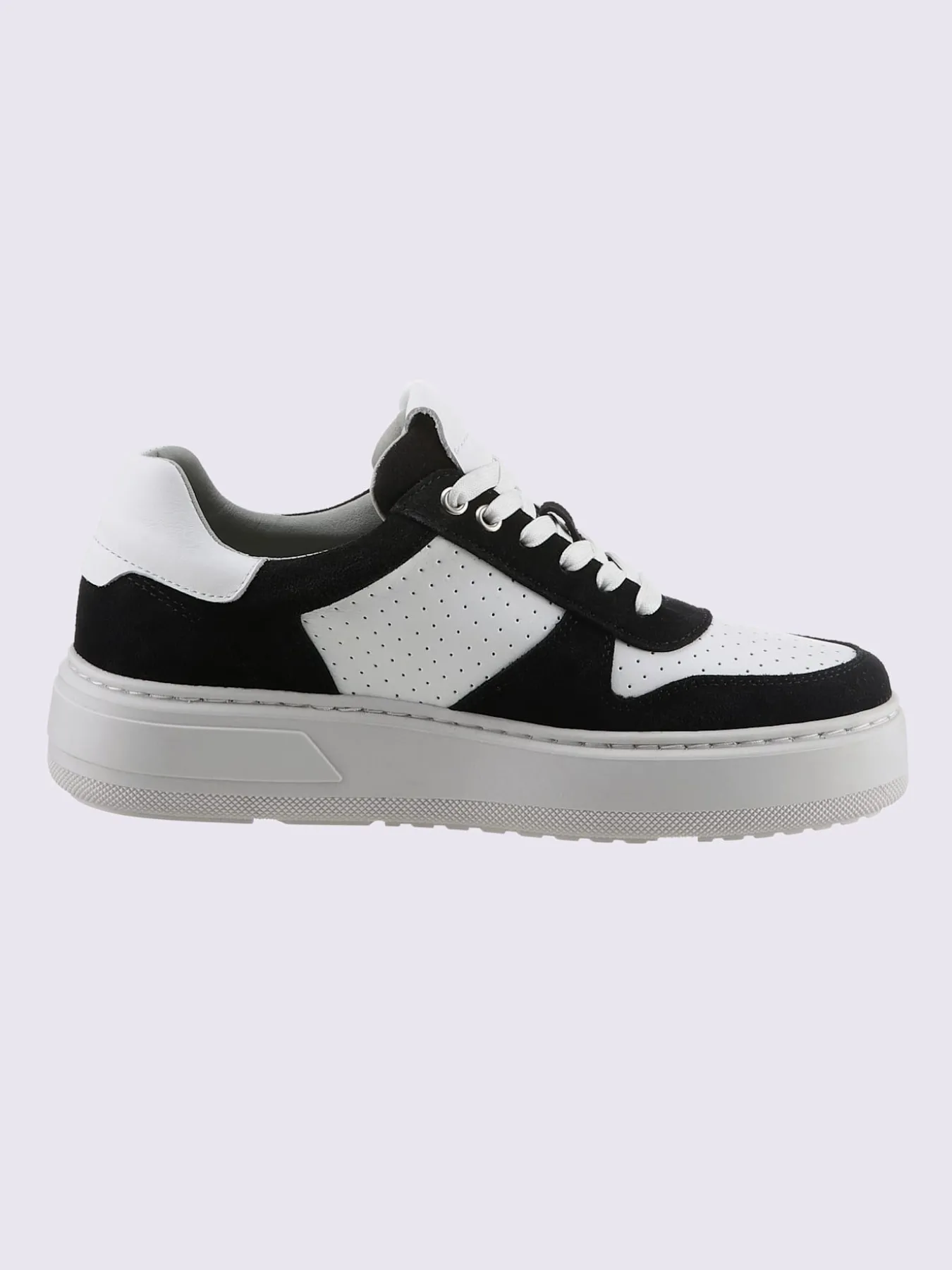 Baskets cuir de bœuf nappa et velours