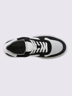Baskets cuir de bœuf nappa et velours