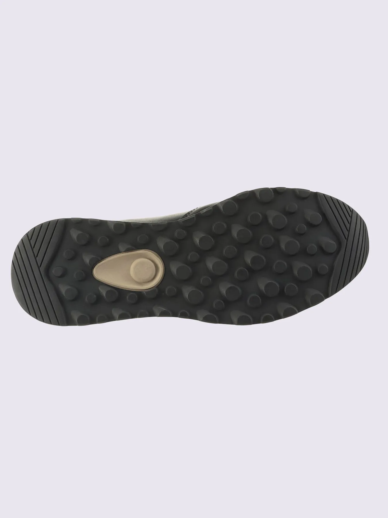 Baskets en cuir nappa vachette et cuir velours avec textile
