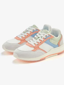 Baskets sneakers avec partie en cuir