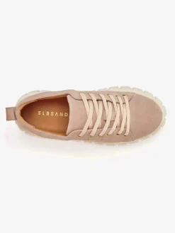 Baskets sneakers avec semelle chunky tendance en cuir velours de qualité