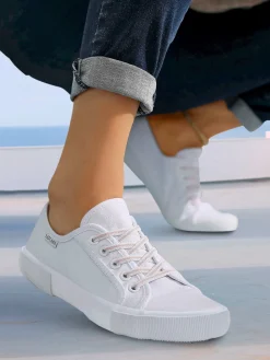 Baskets sneakers confortables : faciles à enfiler grâce aux lacets élastiques