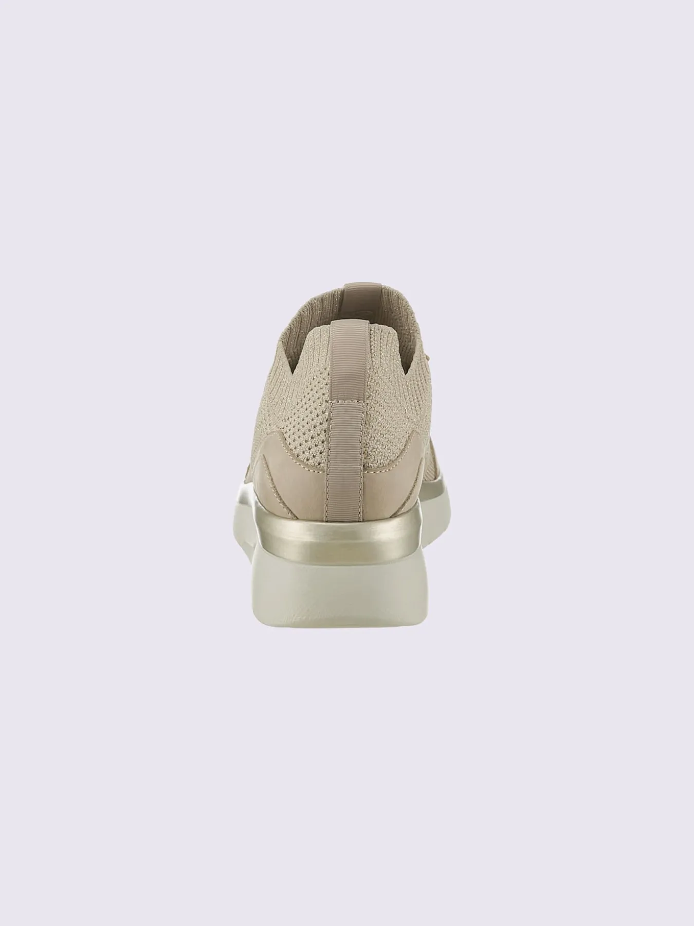 Baskets tricot extensible avec fil fantaisie doré