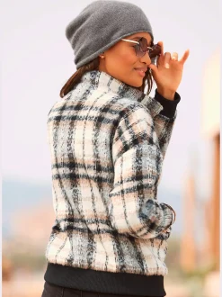 Beanie bonnet en tricot fin avec bord roulé tendance