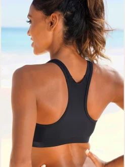 Bikini bustier imprimé caoutchouc tendance