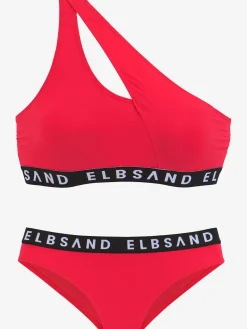 Bikini bustier ruban élastique avec marque inscrite