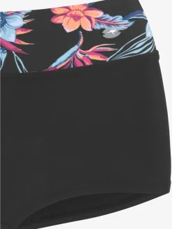 Bikini mini-short imprimé, effet de couleur différent pour chaque pièce