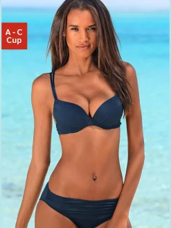 Bikini push-up accessoires couleur argenté