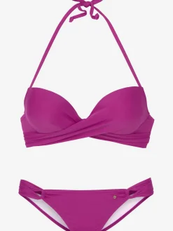 Bikini push-up coloris unis
