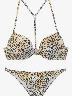 Bikini push-up imprimé animal tendance