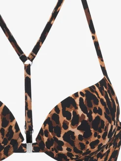 Bikini push-up imprimé léopard tendance