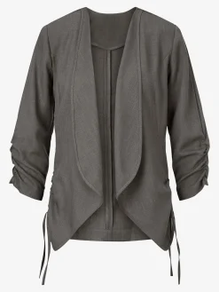 Blazer chemisier imitation lin