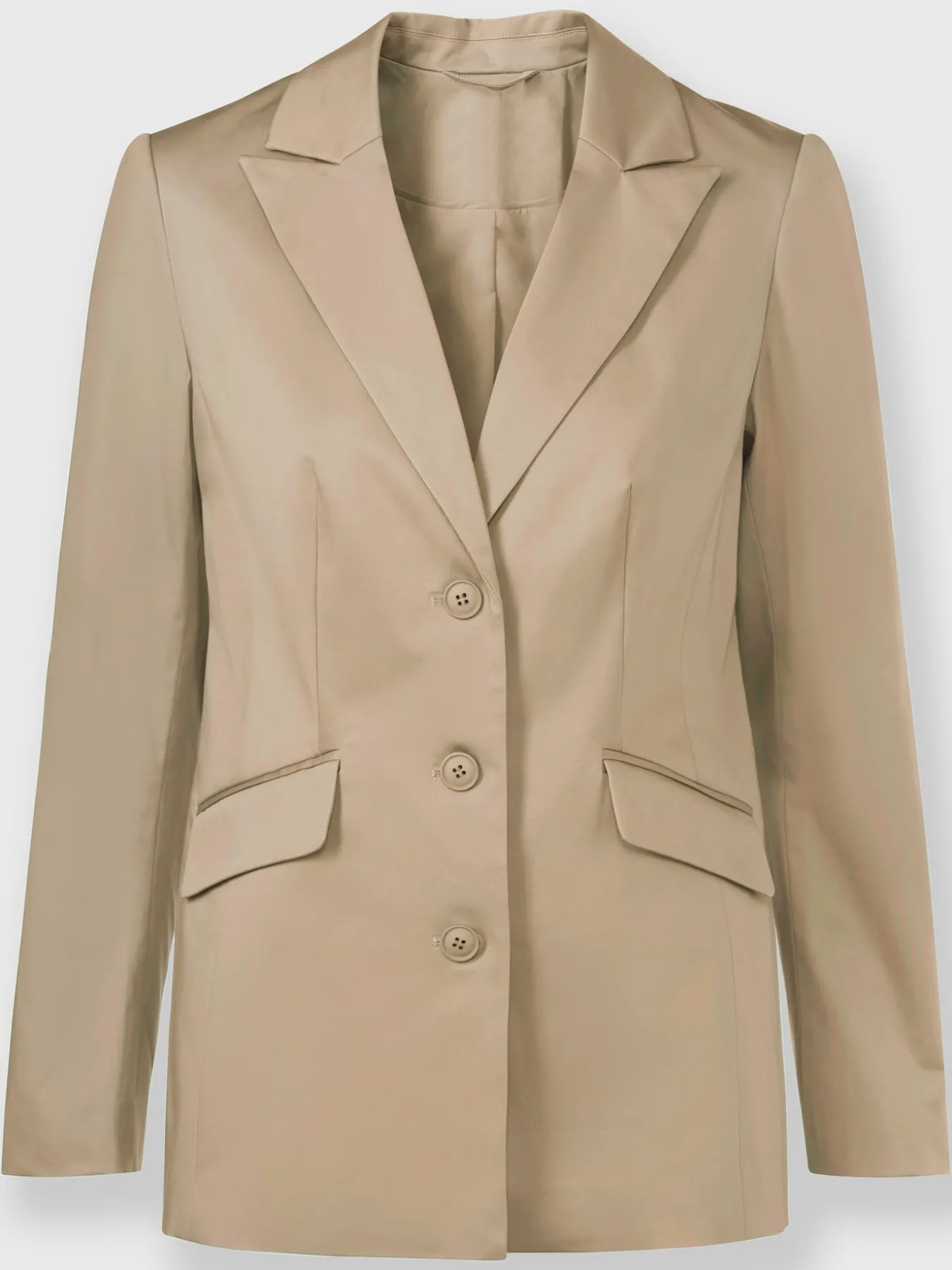 Blazer col à revers à effet affinant