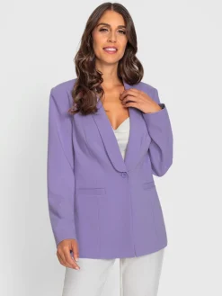 Blazer col châle affinant