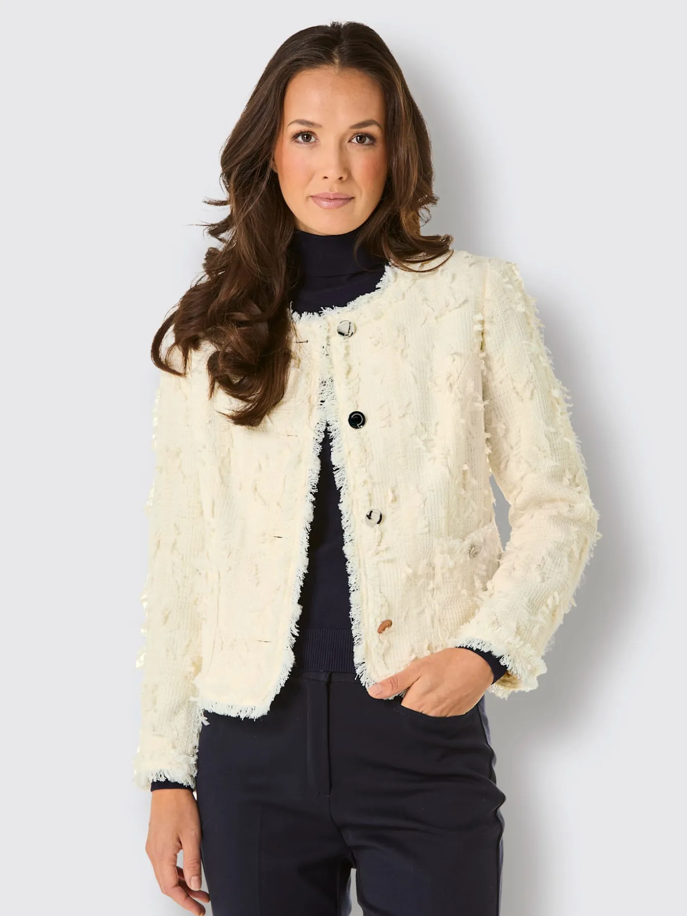 Blazer court 30% laine