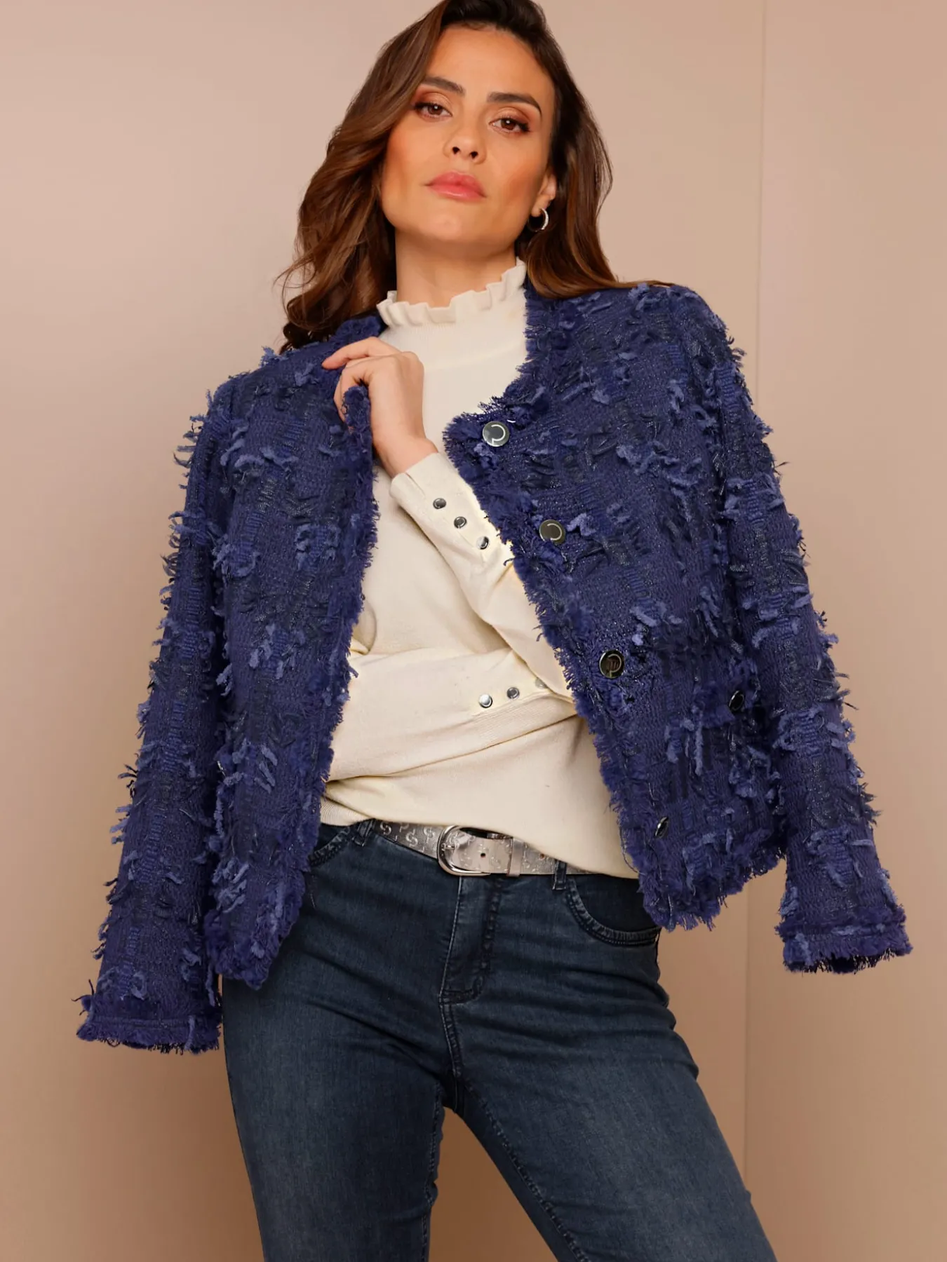 Blazer court 30% laine