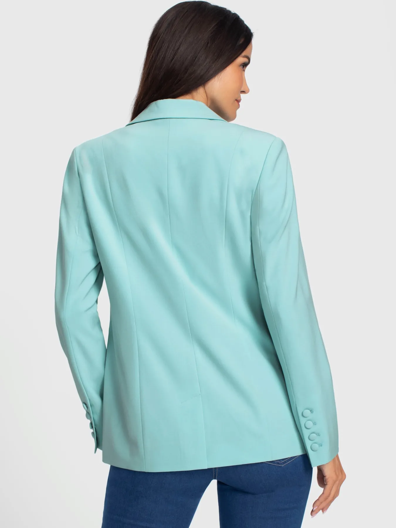 Blazer double patte de boutonnage