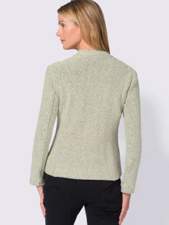 Blazer doux au col montant