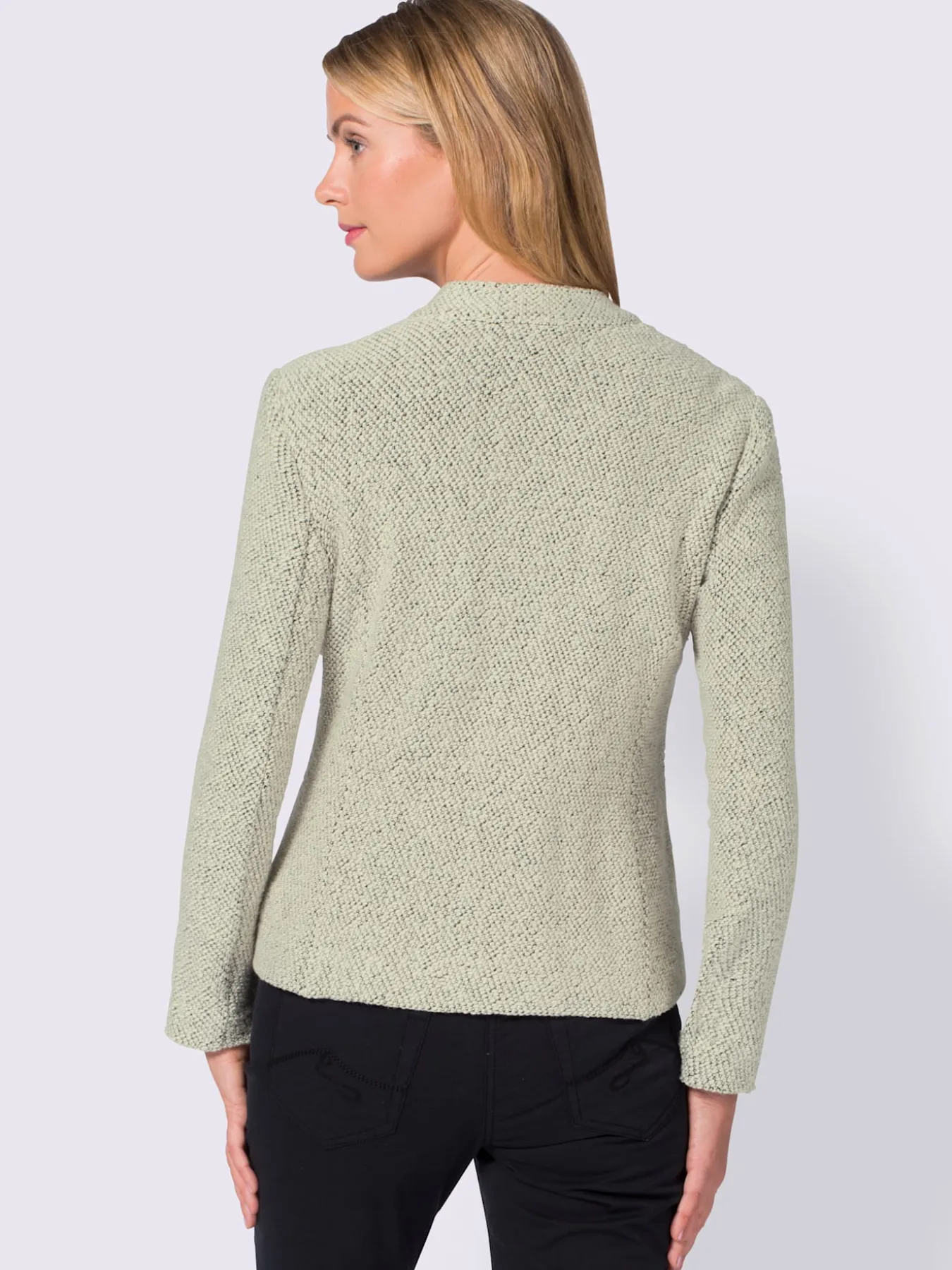 Blazer doux au col montant