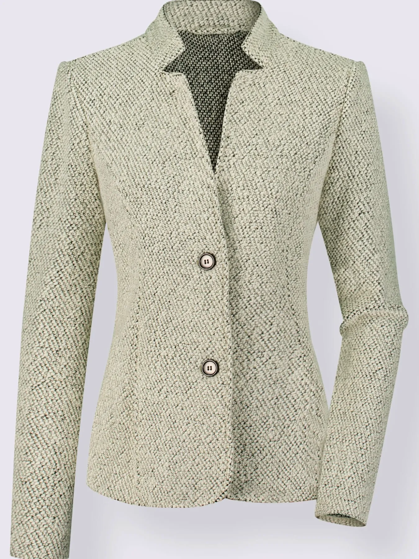Blazer doux au col montant