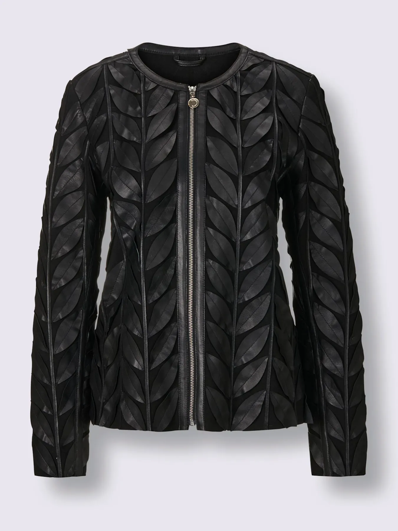 Blazer en cuir pur cuir d'agneau nappa