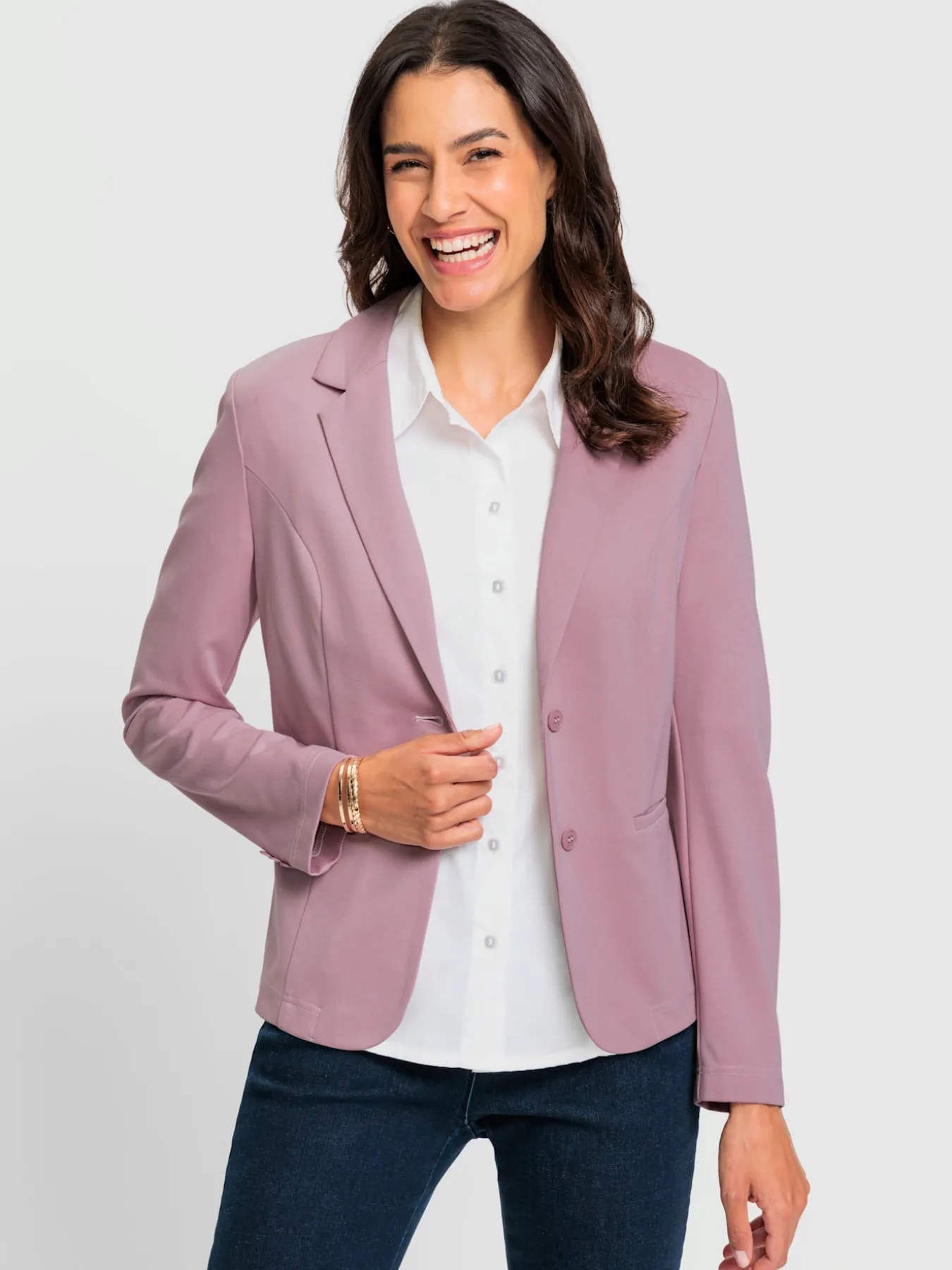 Blazer en jersey avec viscose (ecovero)