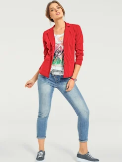Blazer en jersey coupe sobre pour un look décontracté tendance
