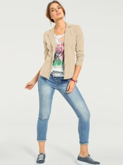 Blazer en jersey coupe sobre pour un look décontracté tendance
