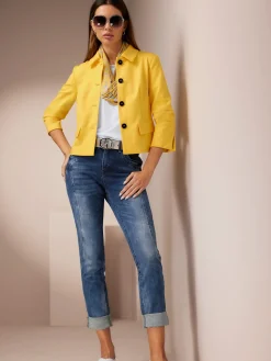 Blazer en jersey fente aux manches