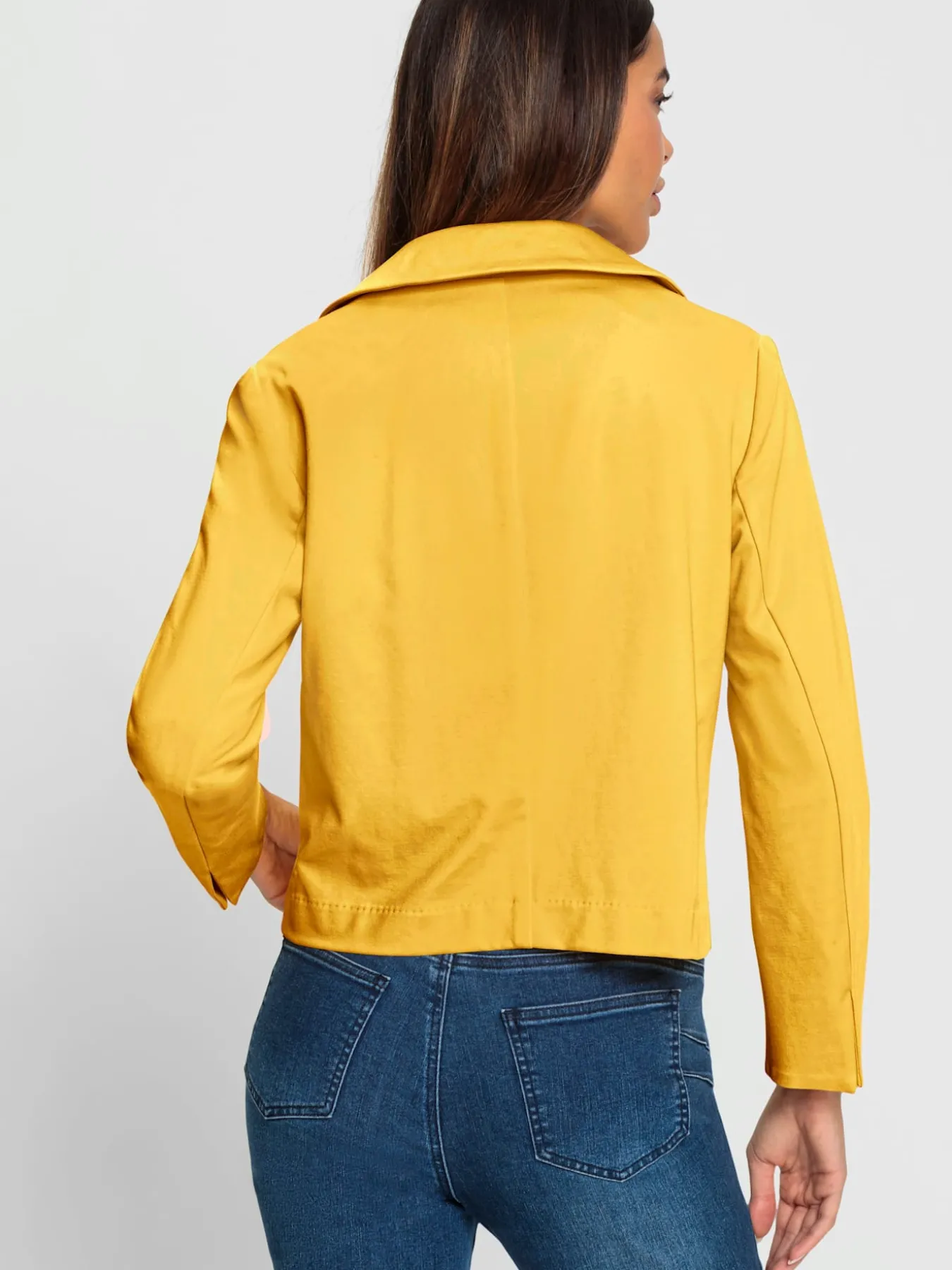 Blazer en jersey fente aux manches
