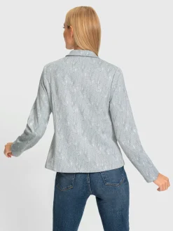 Blazer en jersey joli motif jacquard