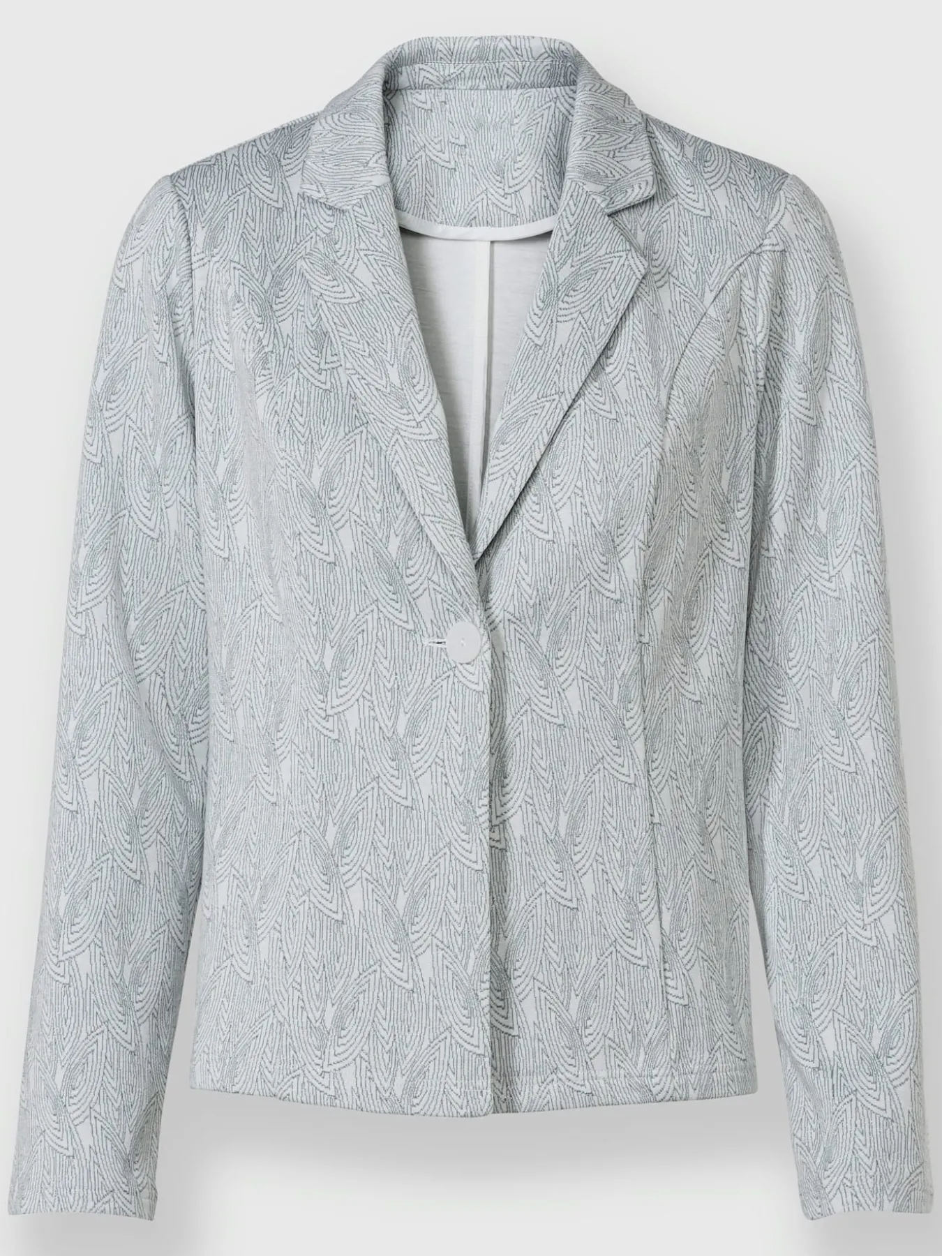 Blazer en jersey joli motif jacquard